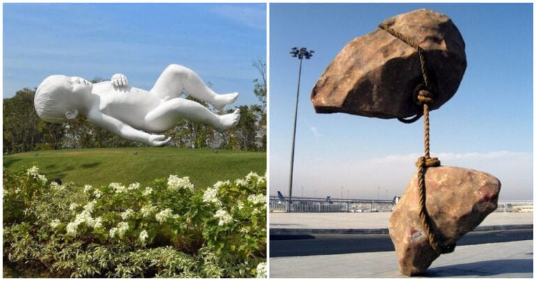 20 de sculpturi uimitoare care sfidează legile gravitației