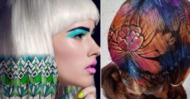 8 Imagini cu cea mai tare tendință din acest an „tatuajul părului”