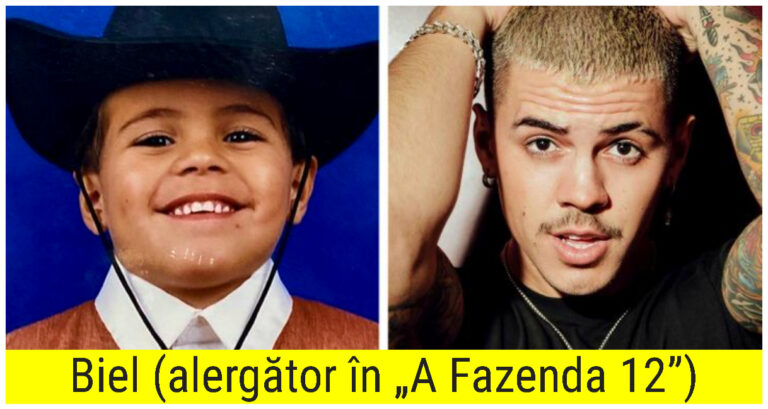 12 imagini, înainte și după, cu vedete care au participat la emisiunea „A Fazenda” în copilărie